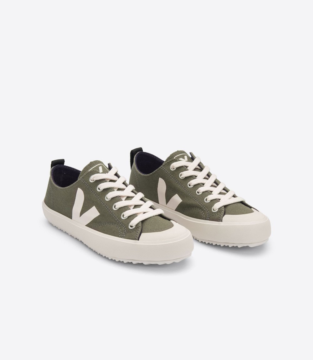 Veja Sneakers Mens - Nova Canvas - Olive/White - 5916LJXNM